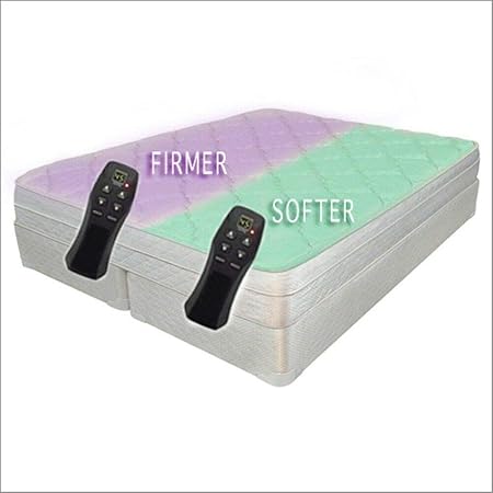 King Adjustable Air Number Sleep Bed 10" Mattress Massaging Adjustable Bed Set (King (U.S. Standard))