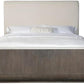 Hooker Furniture Modern Mood King Fabric Upholstered Panel Bed in Brown