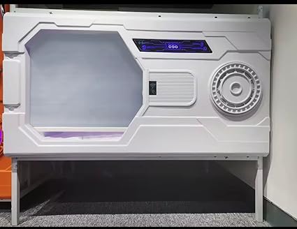Sleeping Pod Capsule Bed with Digital Display, Sound Proof Design,Includes Matress (White), Indoor Use