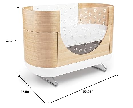 Ubabub Pod 2-in-1 Convertible Crib with Junior Bed Conversion Kit
