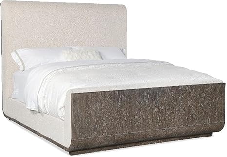 Hooker Furniture Modern Mood King Fabric Upholstered Panel Bed in Brown